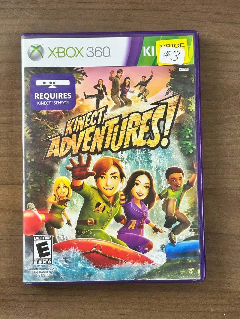 Kinect Adventures! Microsoft Xbox 360 Game With Case & Manual